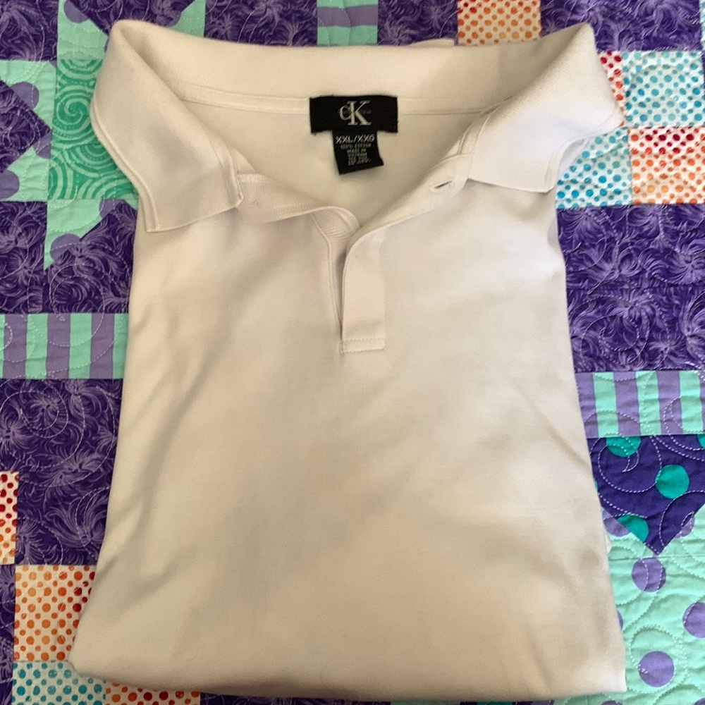Calvin Klein white polo